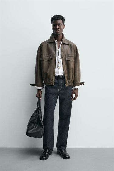 Zara Бомбер из искусственной кожи купить с доставкой.