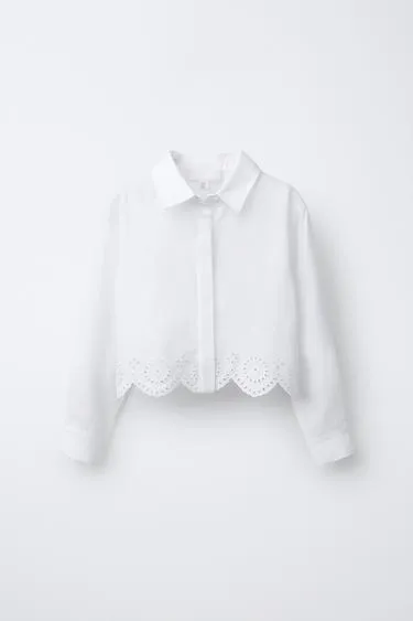 Укороченная рубашка SCHIFFLY- Заказать в России