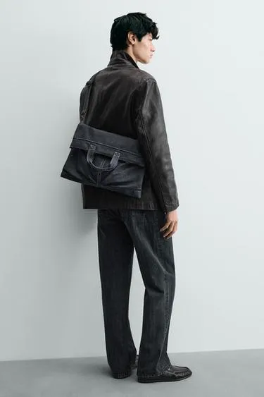 Джинсовая сумка-шопер