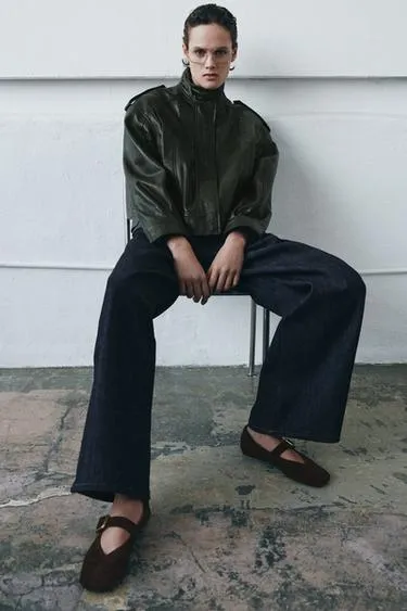 Замшевые балетки с пряжкой- Заказать в России