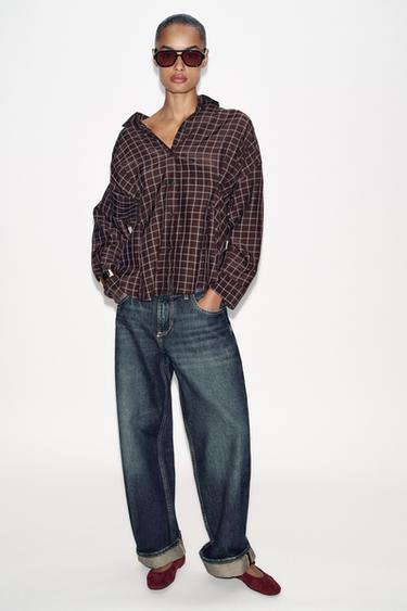 Zara Замшевые балетки с пряжкой