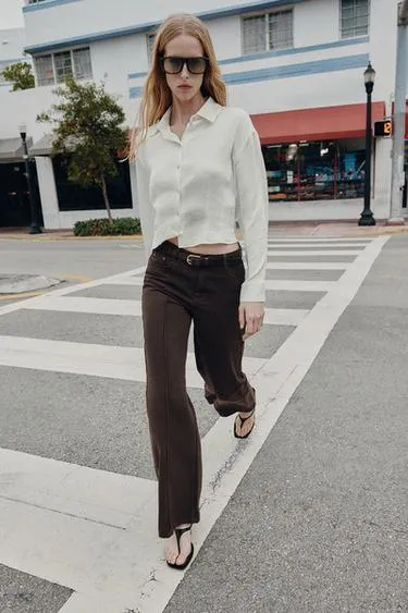 Атласная рубашка с приталенным силуэтом- Заказать в России