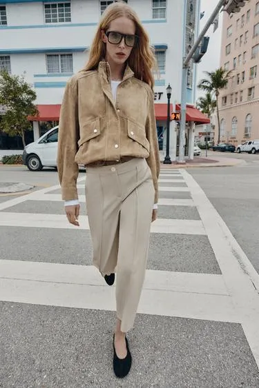 Брюки кюлоты с декоративной строчкой- Заказать в России