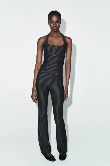 Брюки FLARED из интерлока- Заказать в России