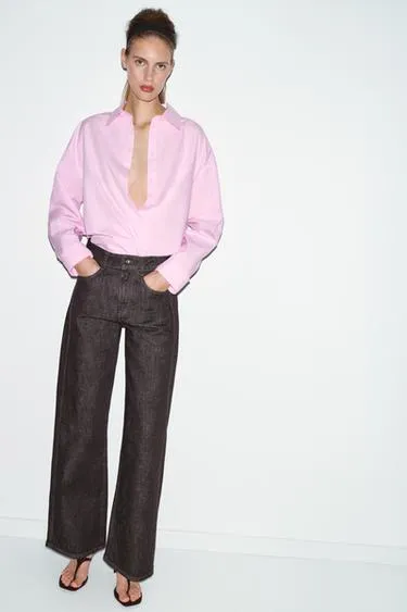 Джинсы Z1975 свободного прямого кроя со средней посадкой- Заказать в России