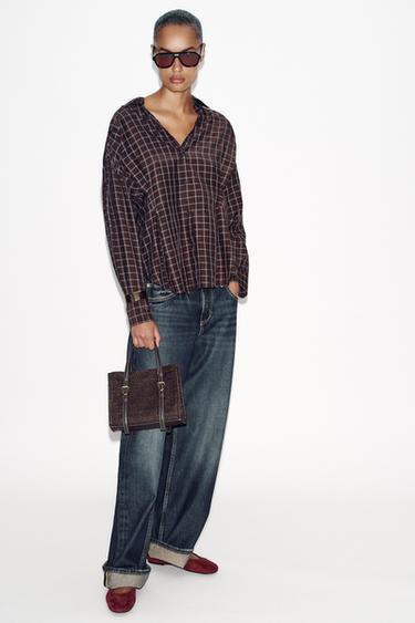 Zara Сумочка мини-тоут в тканевом исполнении купить с доставкой.