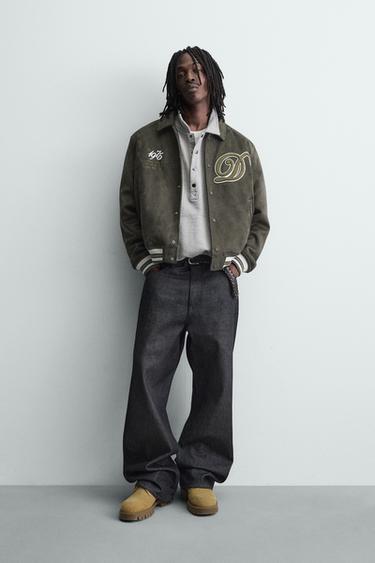 Zara Бомбер из искусственной замши купить с доставкой.