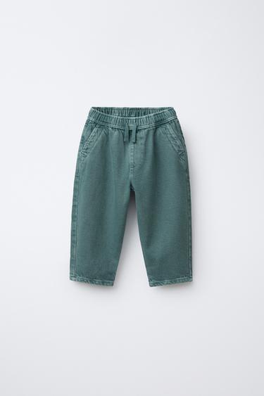 Zara Брюки BAGGY из саржи купить с доставкой.