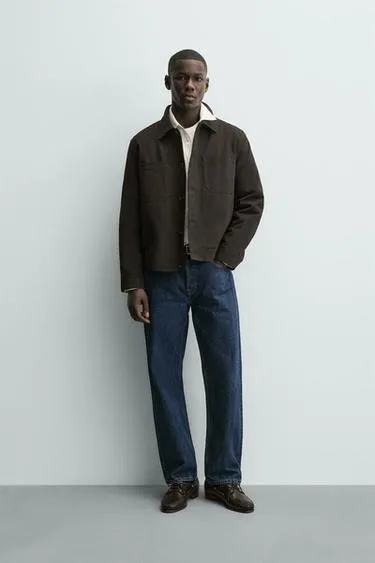 Стеганая куртка-рубашка с карманами