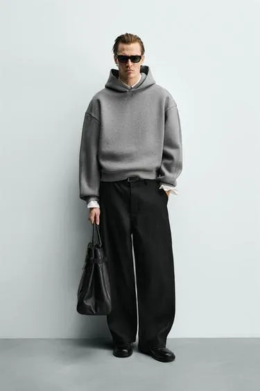 Толстовка свободного кроя с капюшоном- Заказать в России