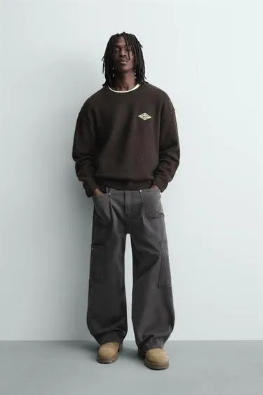 Жаккардовый свитер с надписью- Заказать в России