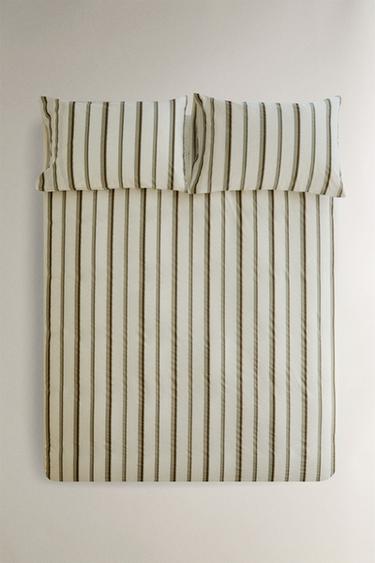 Полосатое покрывало из перкаля (300 нитей)