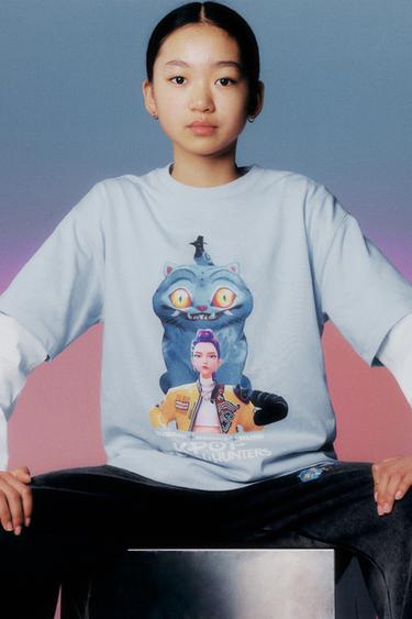 Zara Футболка с принтом KPOP DEMON HUNTERS™ NETFLIX ©