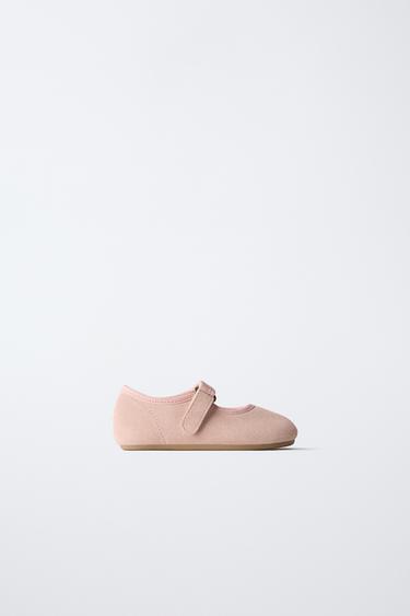 Zara Балетки из натуральной кожи BAREFOOT купить с доставкой.