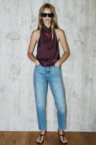 Zara Джинсы Z.01 MOM FIT с высокой посадкой купить с доставкой.