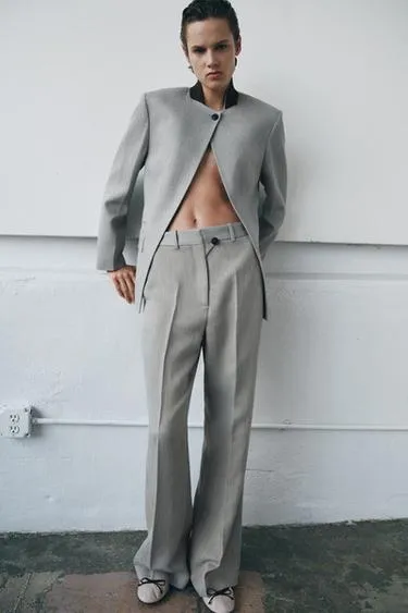 Блейзер с контрастным воротником — ZW COLLECTION- Заказать в России