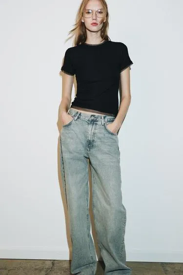 Футболка комбинированная с тюлем