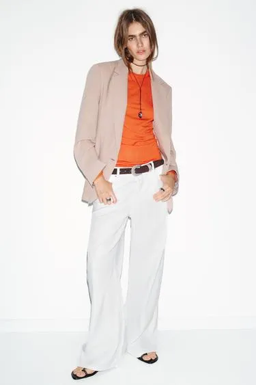 Прямой блейзер с подплечниками