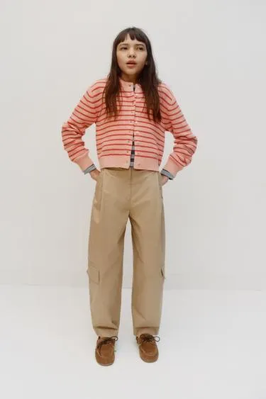 Кардиган в полоску