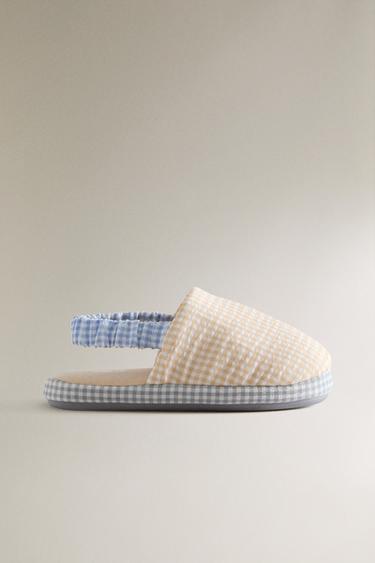 Zara Детские тапочки в клетку