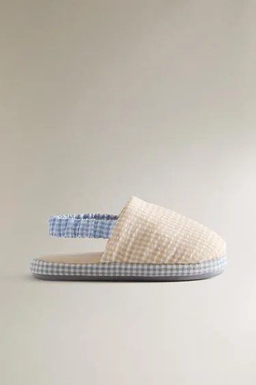 Детские тапочки в клетку- Заказать в России