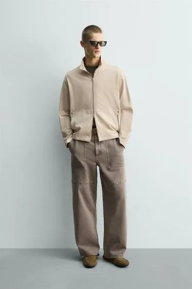 Толстовка с эффектом потертости на молнии- Заказать в России