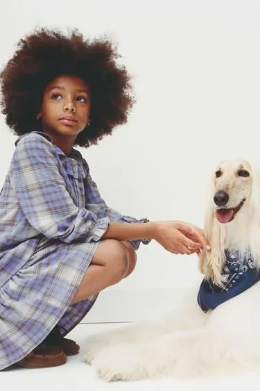 Платье в клетку с складками- Заказать в России