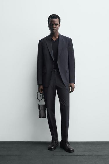 Zara Технический блейзер NON-IRON купить с доставкой.