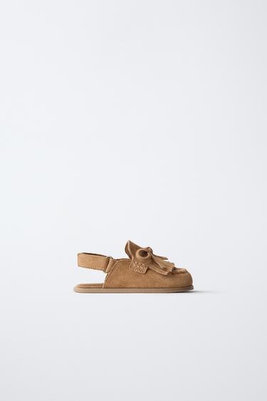Zara Клоги из натуральной кожи BAREFOOT