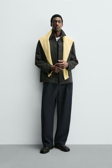 Zara Куртка-рубашка классического кроя с карманами