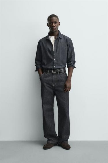 Zara Джинсы чинос с вышивкой в виде сердец