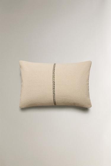 Zara Чехол для подушки с двойной линией купить с доставкой.