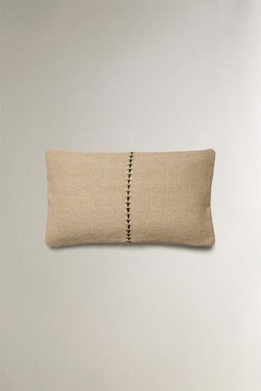 Zara Чехол для декоративной подушки с тканевой отделкой купить с доставкой.