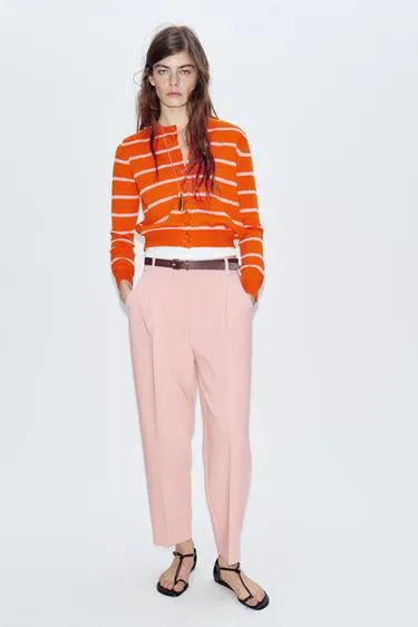 Брюки с защипами и ремнем- Заказать в России