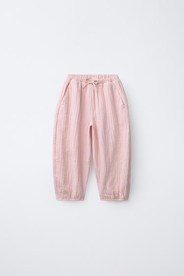 Zara Брюки BAGGY с текстурой