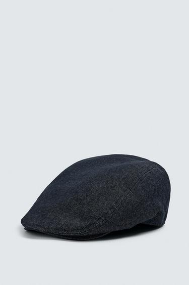 Zara Джинсовый берет из хлопка