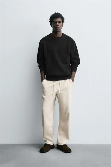 Джоггеры с высокой посадкой и структурой