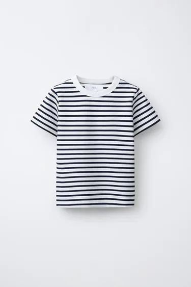 Футболка из интерлока в полоску- Заказать в России