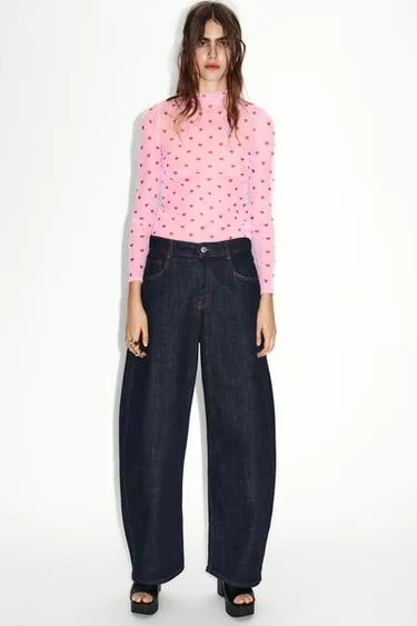 Тонкий свитер с сердцами- Заказать в России