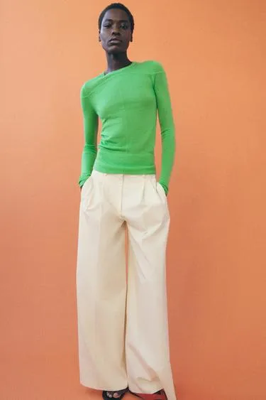 Тонкий свитер из смесовой шерсти