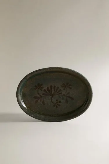 Мыльница для ванной комнаты ZARA с цветочным узором из керамики