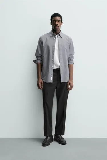 Брюки REGULAR FIT из смесовой шерсти NON IRON