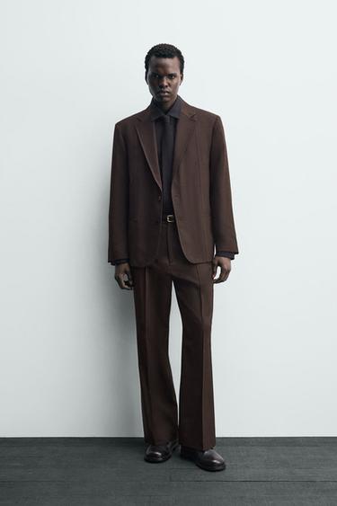 Zara Брюки FLARE FIT из смесовой шерсти