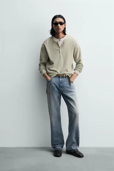 Футболка с воротником на кнопках вафельного переплетения — LIMITED EDITION