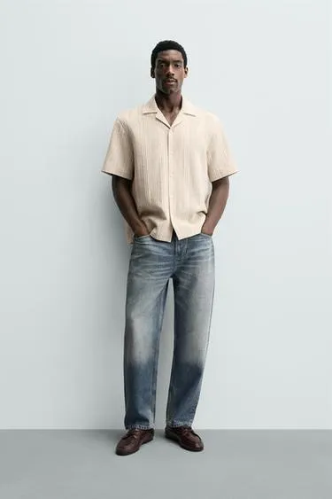 Рубашка с геометрическим жаккардовым узором- Заказать в России