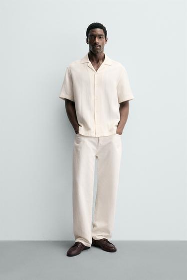 Рубашка с геометрическим жаккардовым узором- Заказать в России