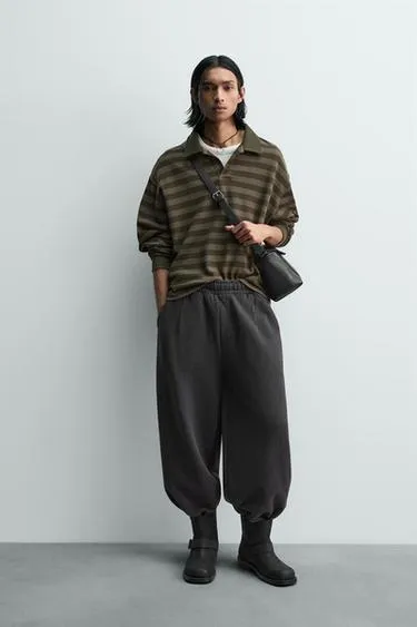 Рубашка поло в полоску с рельефной текстурой- Заказать в России