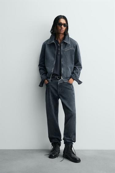 Zara Джинсовая куртка на молнии — LIMITED EDITION