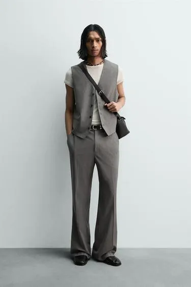 Лимитированная серия: костюмный жилет в полоску из рельефной ткани