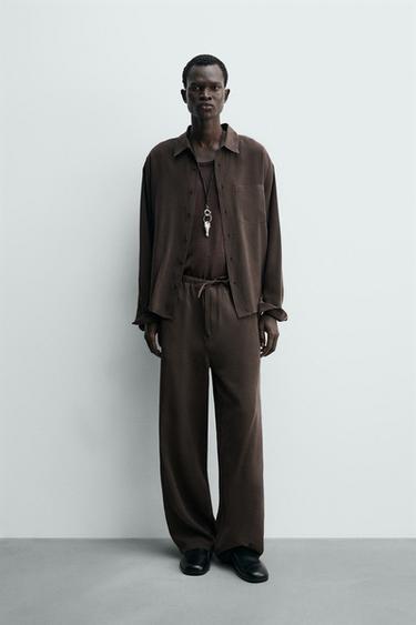 Zara Плавные брюки свободного кроя